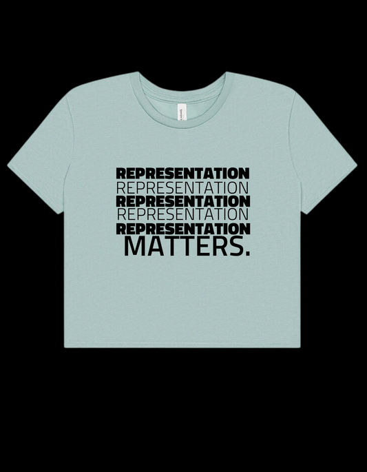 Unisex Representation Matters Crop Top